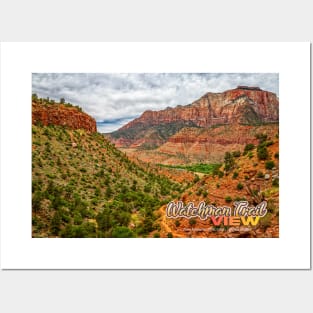 Watchman Trail View Zion National Park Posters and Art